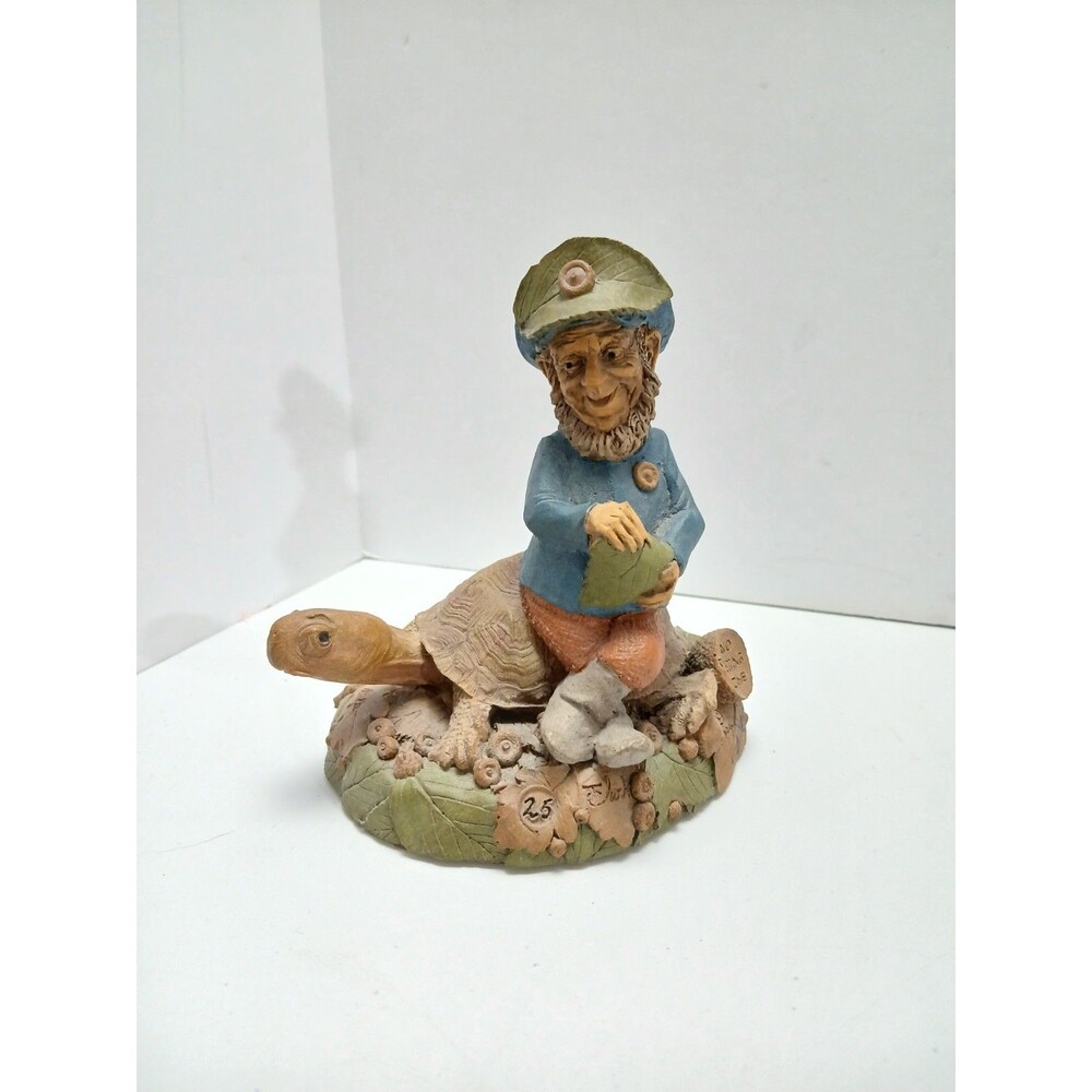 Tim Wolfe Tom Clark "No Passing Zone" Figurine Gnome #25 Signed By Both 1994